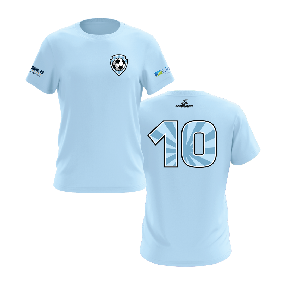 Soccer Shirt - Pastel Blue