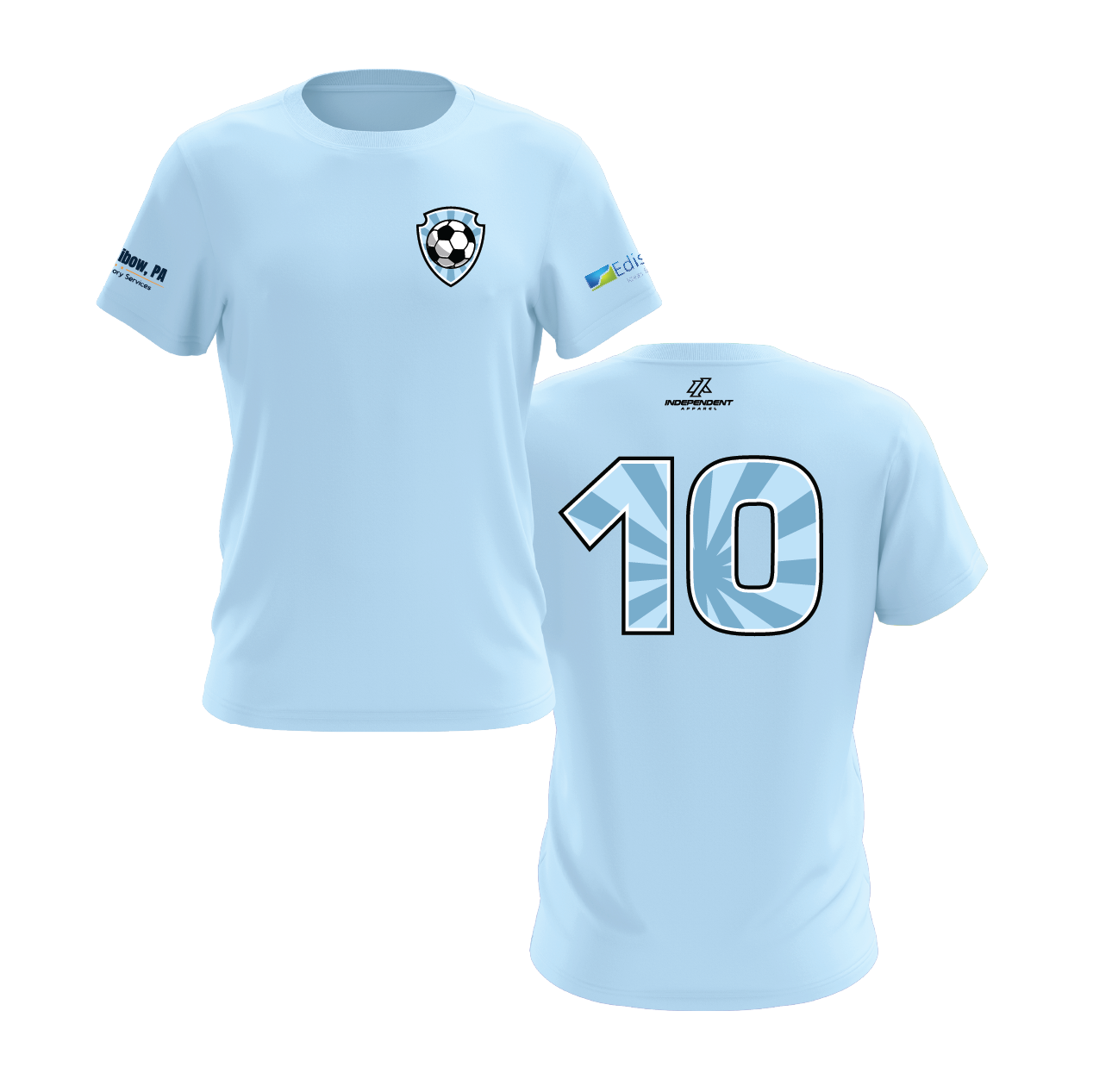 Soccer Shirt - Pastel Blue