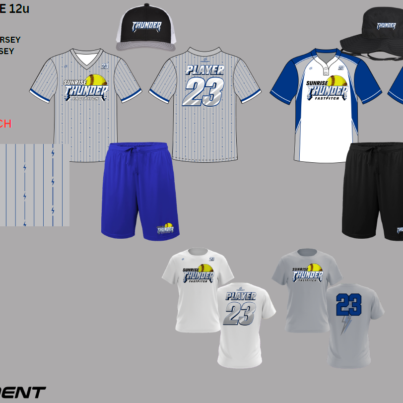 SUNRISE THUNDER 12U FALL 2025 COACH PACKAGE